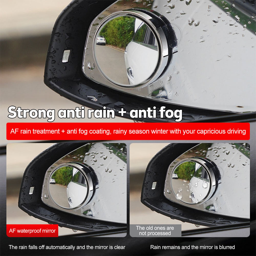 Blind Spot Mirror for Cars – 360° Rotating Convex Mirror