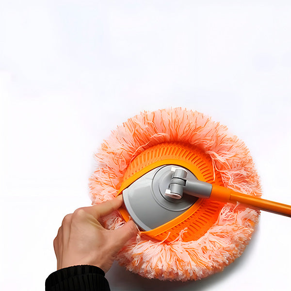360° Swivel Round Mop – Flexible Head for Corners and Under Furniture