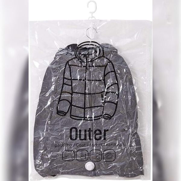Closet Vacuum Storage Bags 4-Pack – Hanging Space Saver Bags
