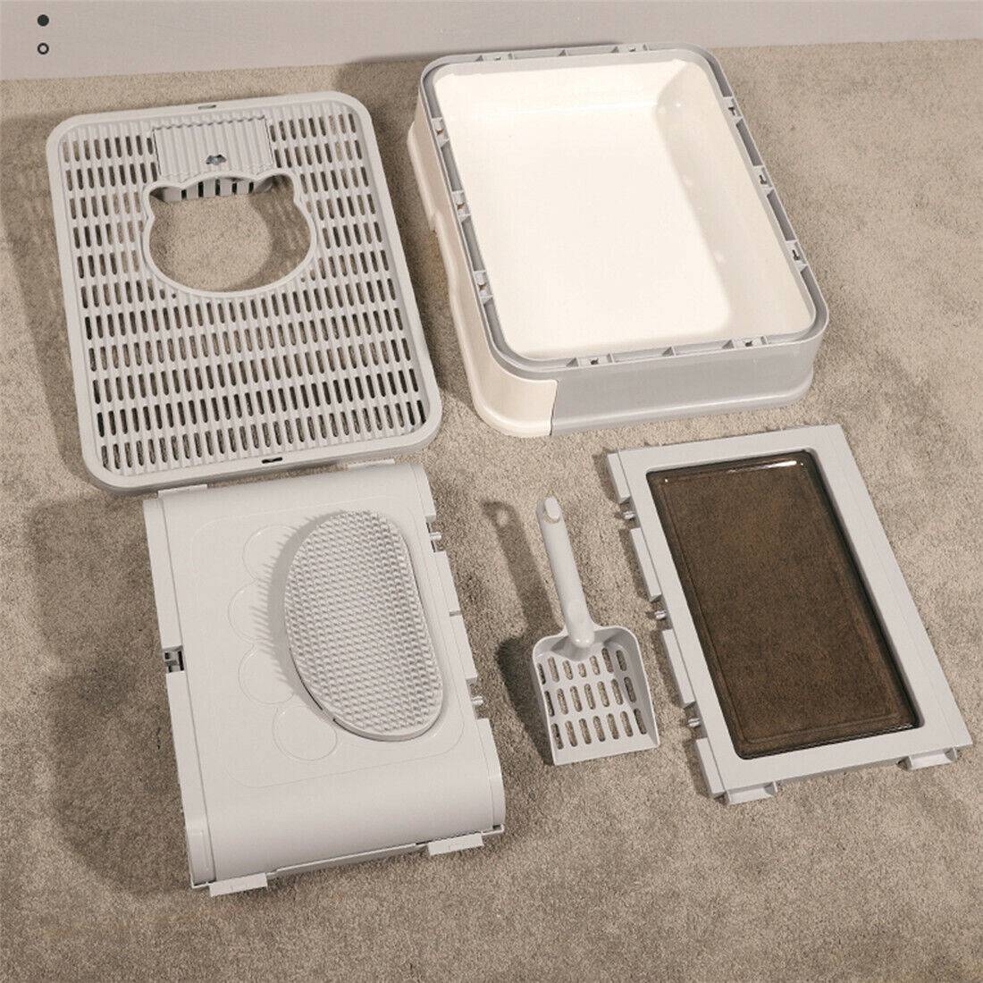 Covered Cat Litter Box – Enclosed Litter Tray with Lid
