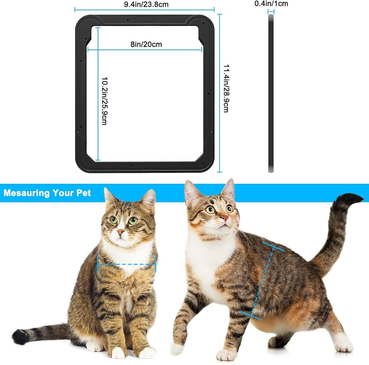 Magnetic Pet Screen Door – Hands-Free Entry for Dogs and Cats
