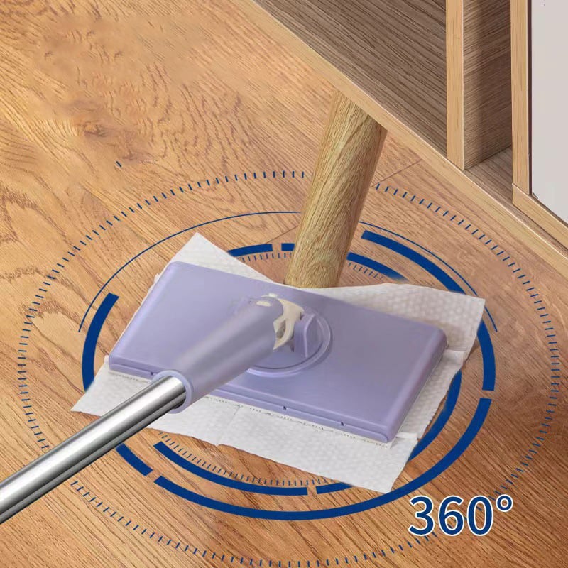 Hands-Free Flat Mop with 360° Swivel Head