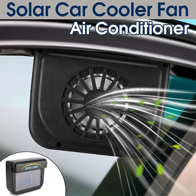 Solar Car Window Vent Fan – Reduces Heat Build-Up While Parked