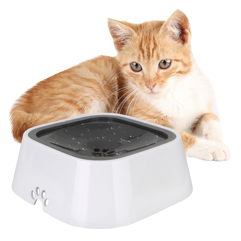 No-Spill Dog Water Bowl with Floating Disk – 1.5 Liter