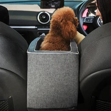 Small Dog Car Seat with Safety Leash – Pet Booster Seat