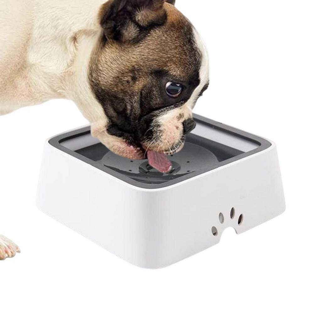 No-Spill Dog Water Bowl with Floating Disk – 1.5 Liter