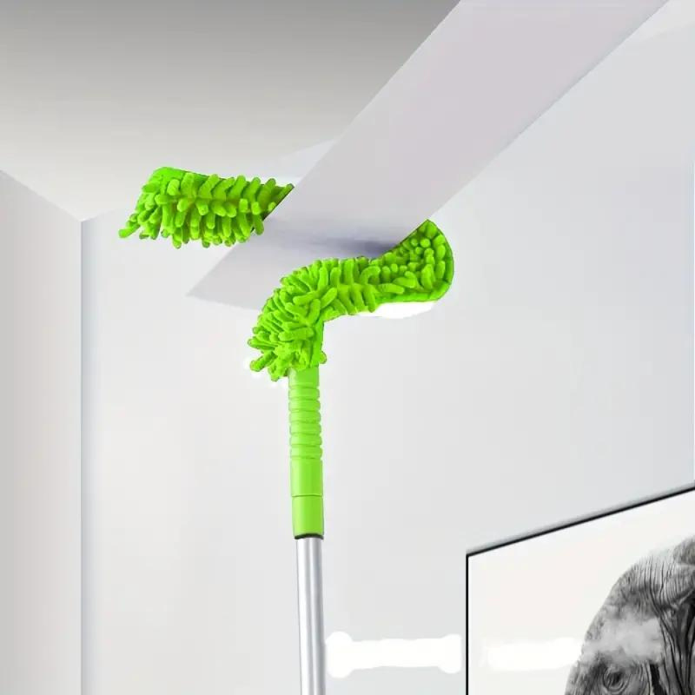 Extendable Ceiling Fan Duster with Bendable Head – No Ladder Needed