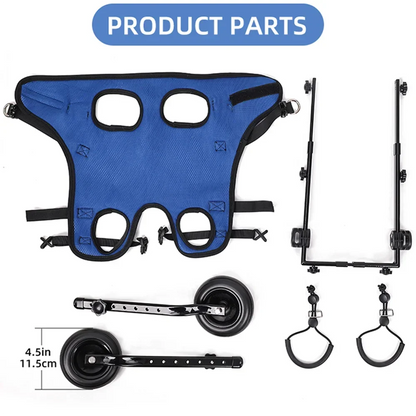 Adjustable Dog Wheelchair with Hind Leg Support