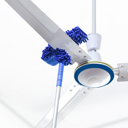 Extendable Ceiling Fan Duster with Bendable Head – No Ladder Needed