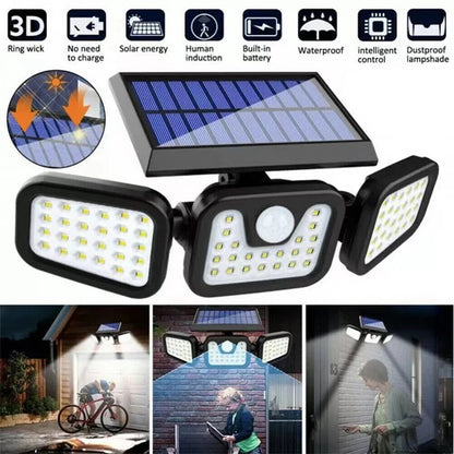 Solar Motion Sensor Outdoor Light – Wireless Security Light