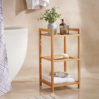 Bamboo Bathroom Shelf – 3-Tier Storage Rack