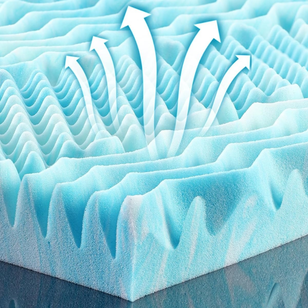 Egg Crate Memory Foam Mattress Topper