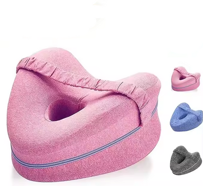 Memory Foam Knee Pillow for Side Sleepers with Strap