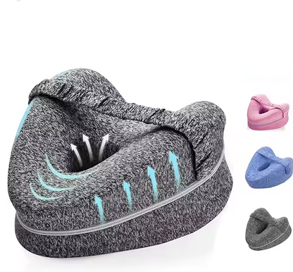 Memory Foam Knee Pillow for Side Sleepers with Strap
