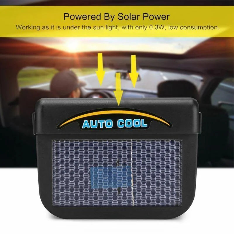 Solar Car Window Vent Fan – Reduces Heat Build-Up While Parked