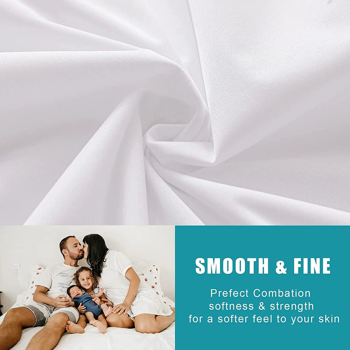 Zippered Waterproof Pillow Protector – Fully Enclosed Pillow Cover