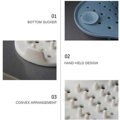 Shower Drain Hair Catcher with Suction Cups