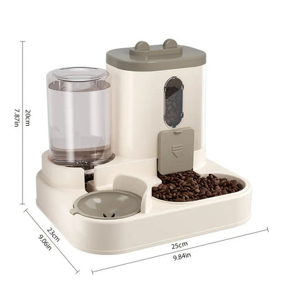 Automatic Gravity Pet Feeder and Water Dispenser Set