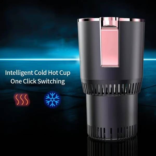 Heated and Cooled Car Cup Holder – Keeps Drinks Warm or Cold