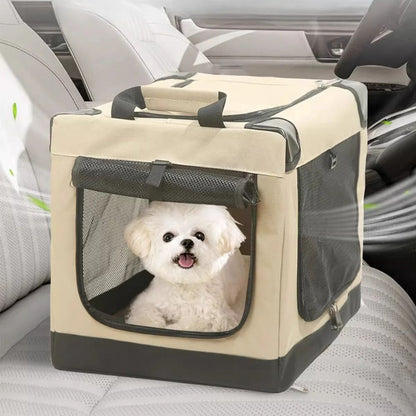 Portable Folding Dog Crate – Travel Kennel for Small Dogs