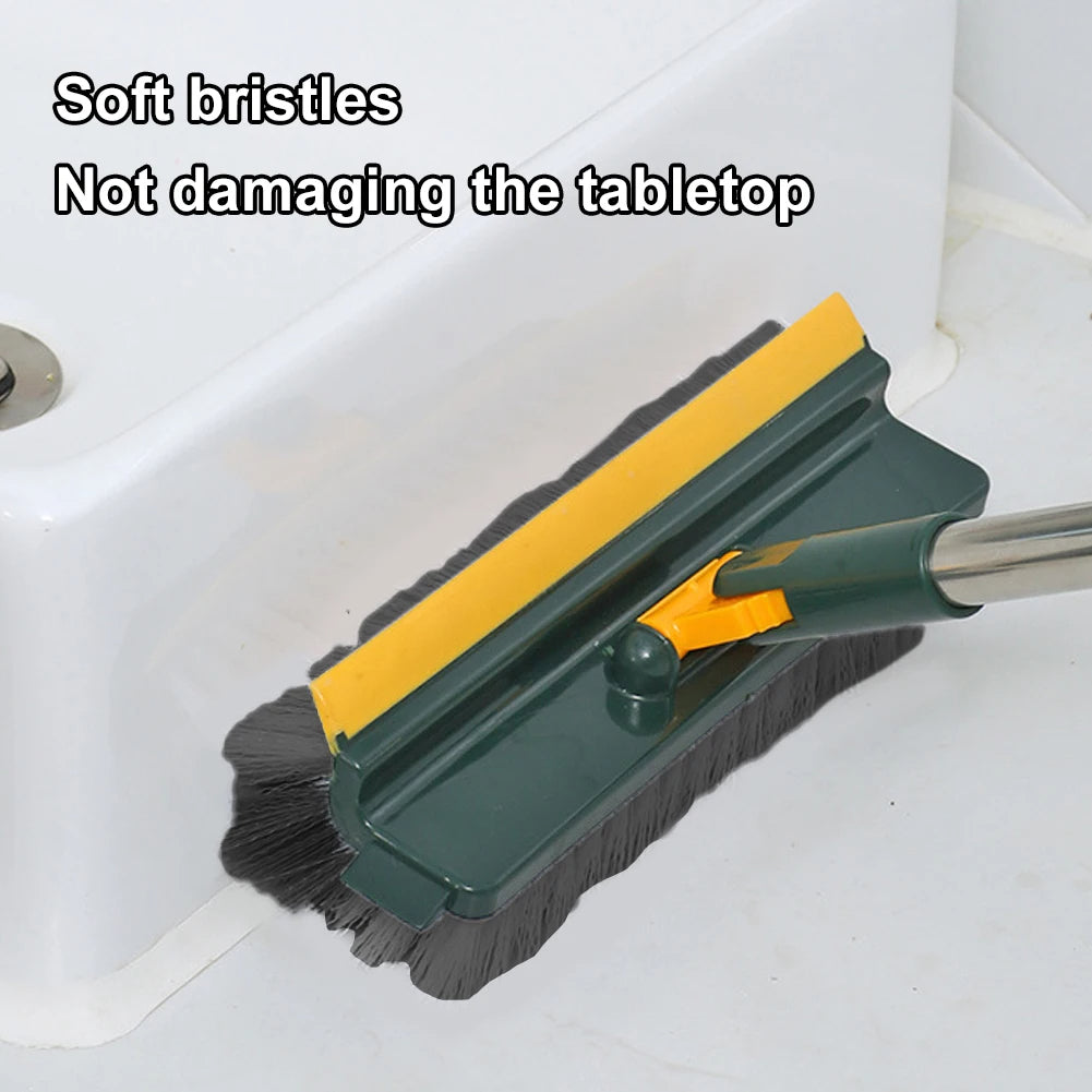 Long Handle Floor Scrub Brush – Stiff Bristle Deck and Tile Brush