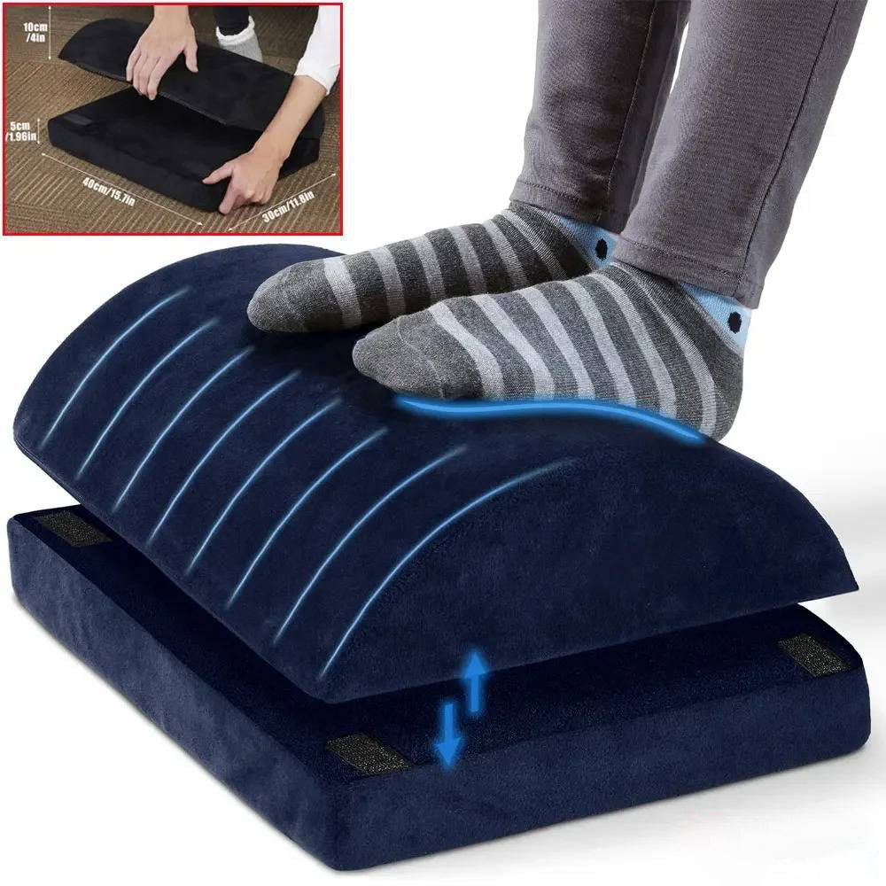 Adjustable Memory Foam Foot Rest for Under Desk