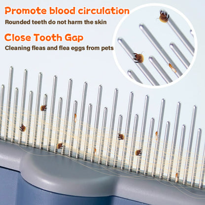 Fine Tooth Flea Comb – Grooming Comb for Dogs and Cats