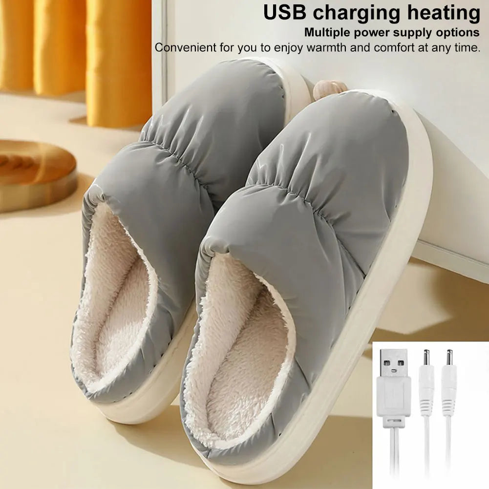 USB Heated Slippers – Electric Foot Warmers for Home