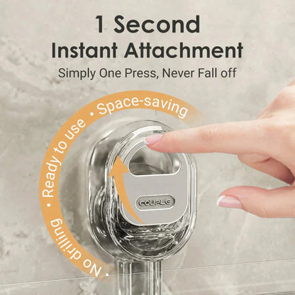 Suction Cup Shower Caddy – No-Drill Bathroom Storage Rack