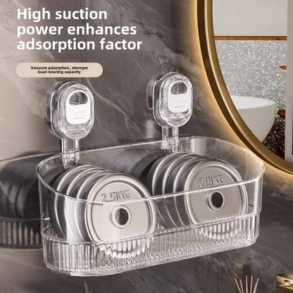 Suction Cup Shower Caddy – No-Drill Bathroom Storage Rack