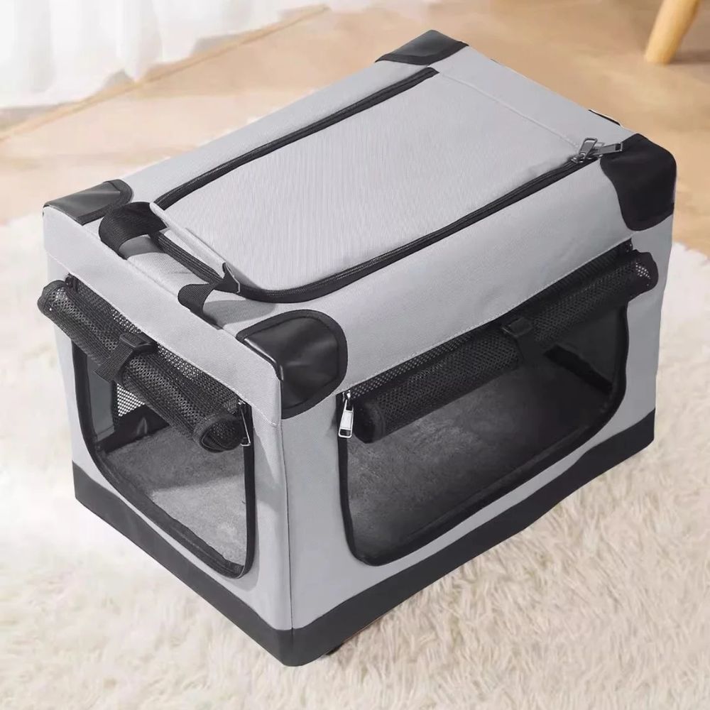 Portable Folding Dog Crate – Travel Kennel for Small Dogs