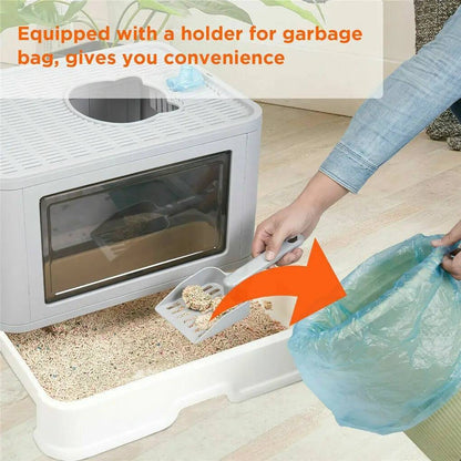 Covered Cat Litter Box – Enclosed Litter Tray with Lid