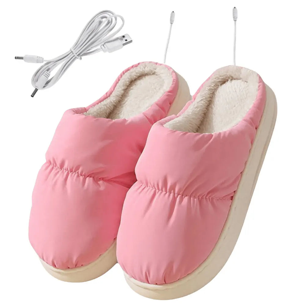 USB Heated Slippers – Electric Foot Warmers for Home