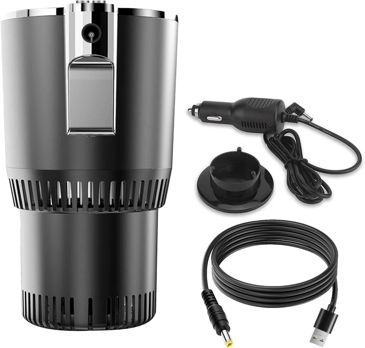 Heated and Cooled Car Cup Holder – Keeps Drinks Warm or Cold