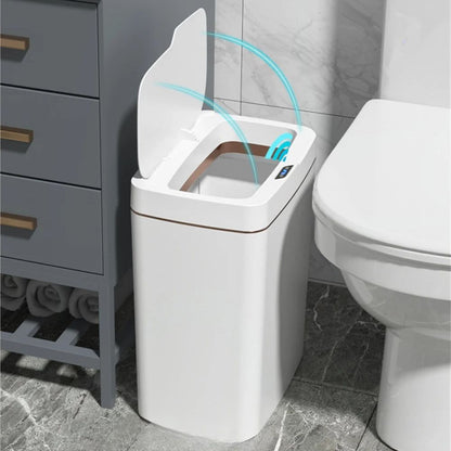 Touchless Motion Sensor Trash Can – Automatic Garbage Bin