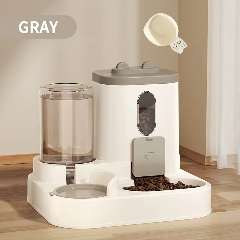 Automatic Gravity Pet Feeder and Water Dispenser Set