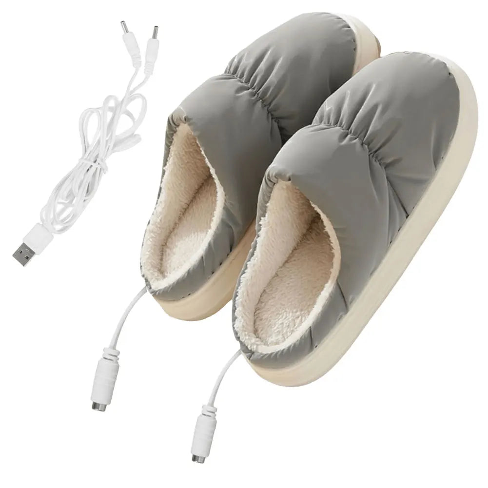 USB Heated Slippers – Electric Foot Warmers for Home