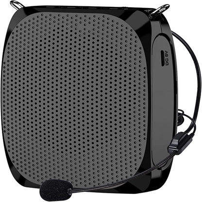 Portable Voice Amplifier with Headset Microphone – 10W Speaker
