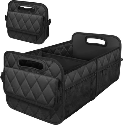 Foldable Car Trunk Organizer with Adjustable Dividers