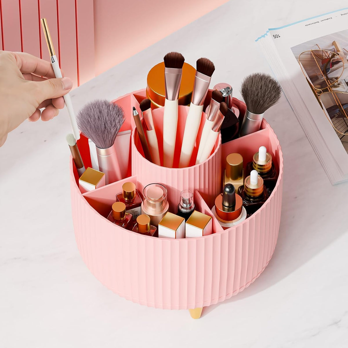 Makeup and Cosmetic Organizer – Countertop Storage Caddy