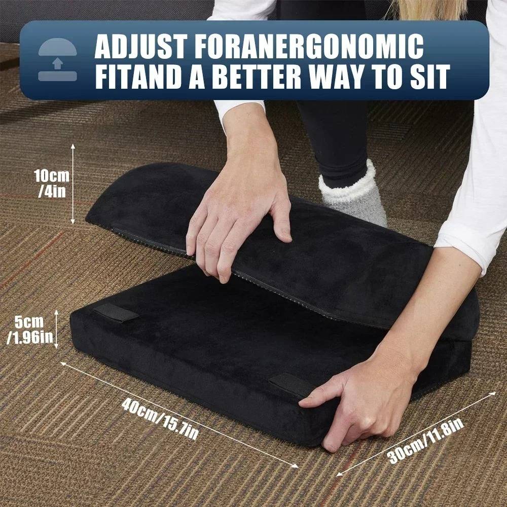 Adjustable Memory Foam Foot Rest for Under Desk