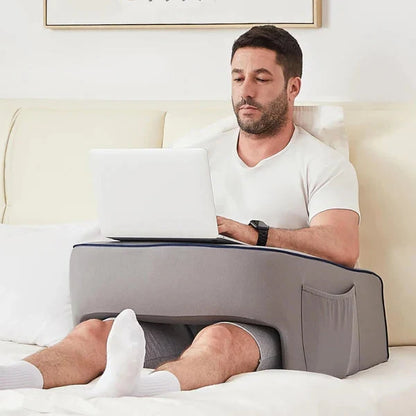 Reading Pillow with Laptop Desk – Sit-Up Bed Rest Pillow