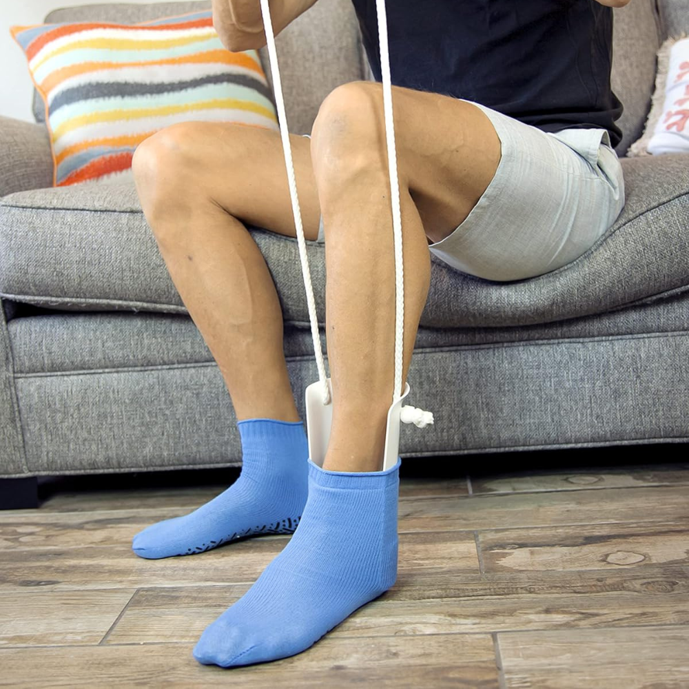 Sock Aid with Long Handles – Put On Socks Without Bending