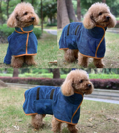 Absorbent Dog Bathrobe – Quick-Dry Towel Robe
