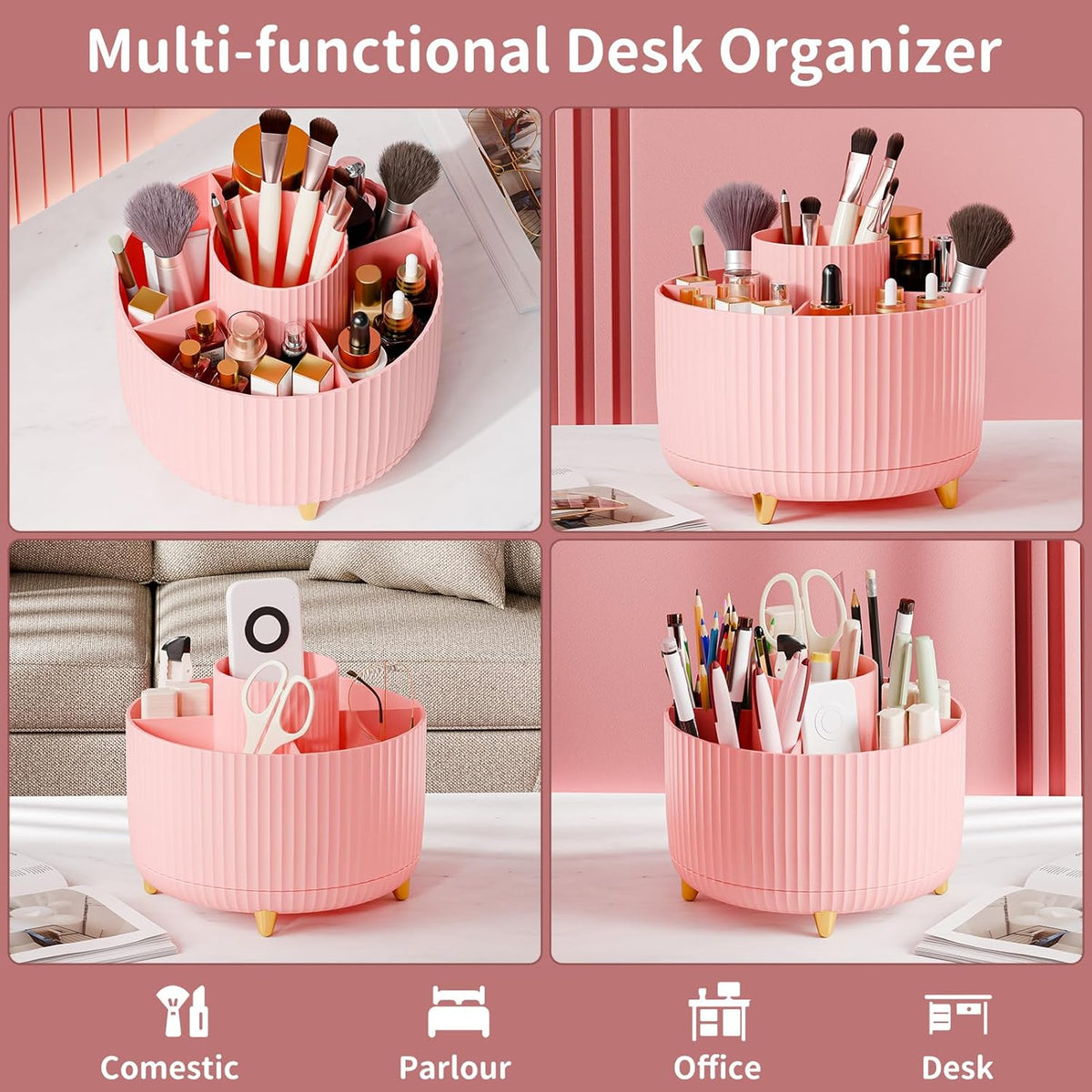 Makeup and Cosmetic Organizer – Countertop Storage Caddy