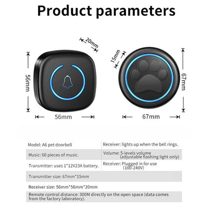 Dog Doorbell for Potty Training – Touch Button Door Chime