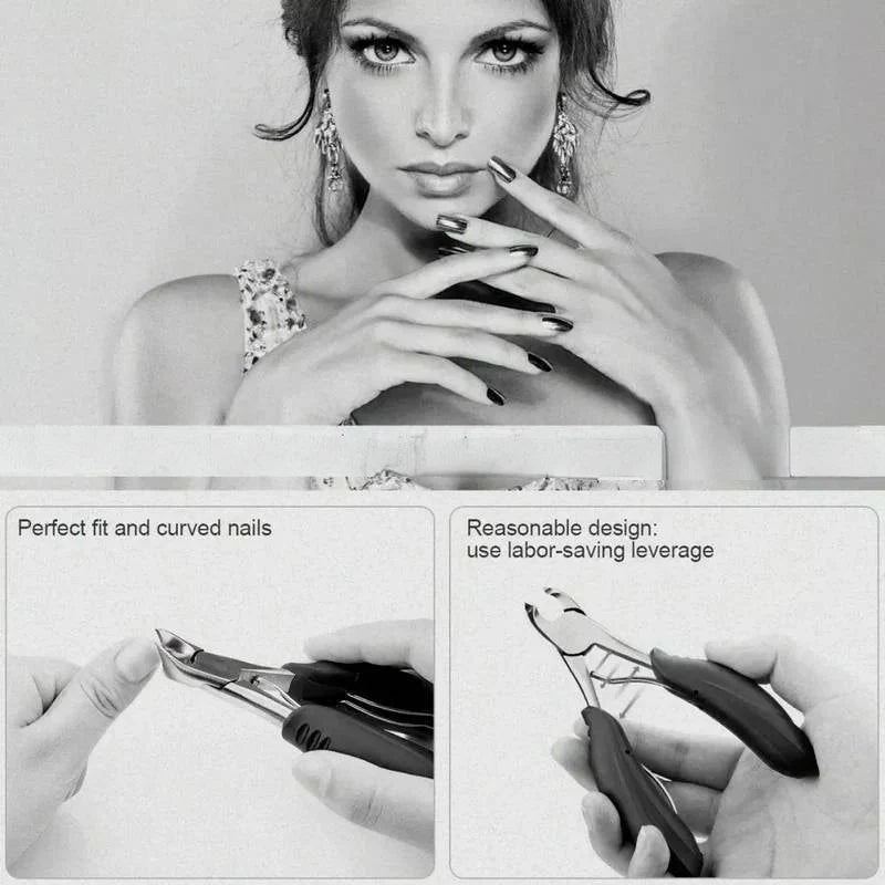 Wide-Jaw Toenail Clipper for Thick Nails – Ergonomic Grip