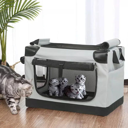 Portable Folding Dog Crate – Travel Kennel for Small Dogs