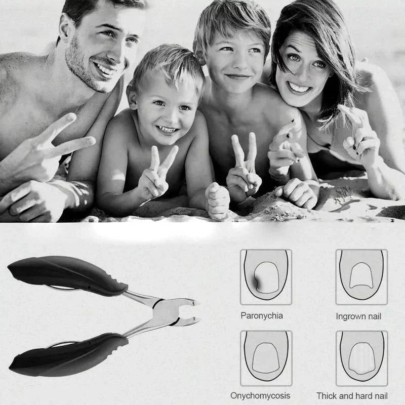 Wide-Jaw Toenail Clipper for Thick Nails – Ergonomic Grip