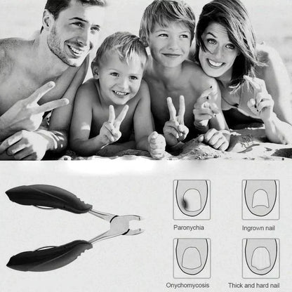 Wide-Jaw Toenail Clipper for Thick Nails – Ergonomic Grip